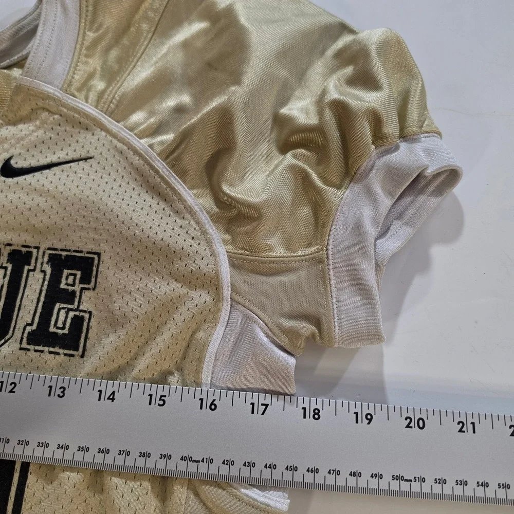 Nike Purdue Boilermakers Football Jersey Youth Large Gold Black #62 Mesh Team